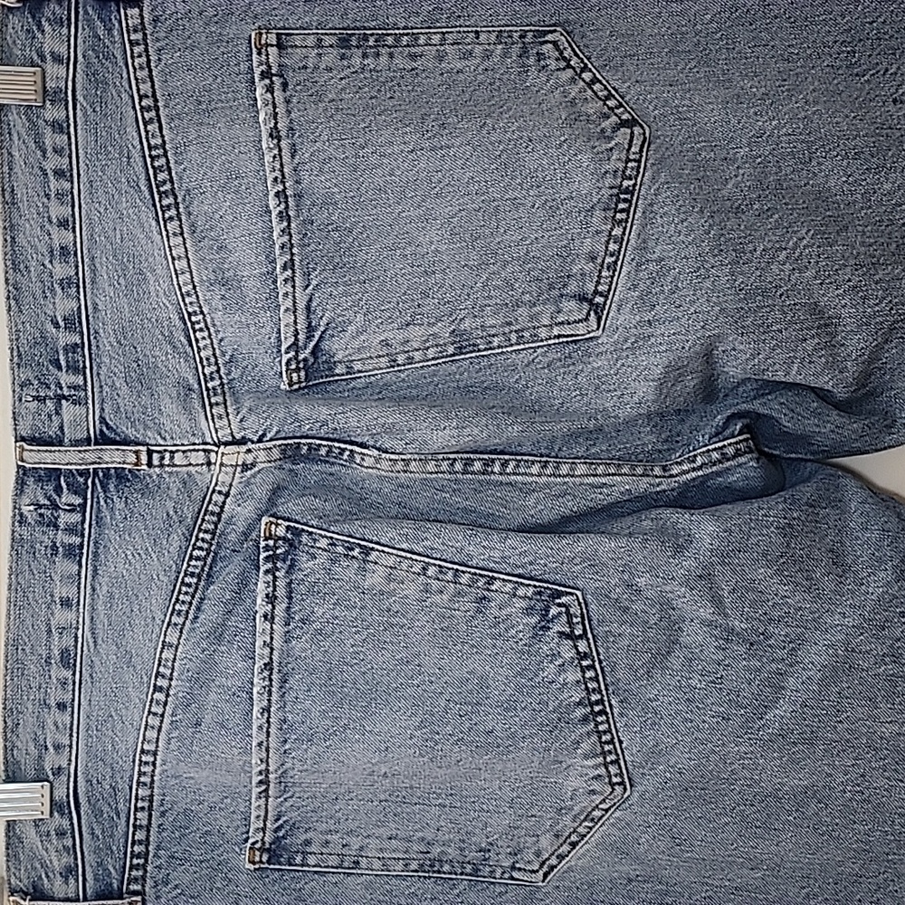 AGOLDE 100% Organic Cotton Jamie High Rise Jeans Distressed Button Fly Sz 29 - Picture 14 of 16